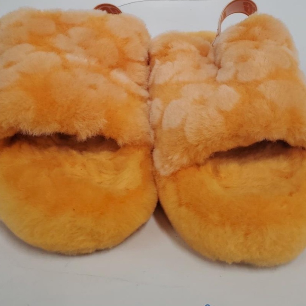 Ugg 9 Plush Orange Slippers